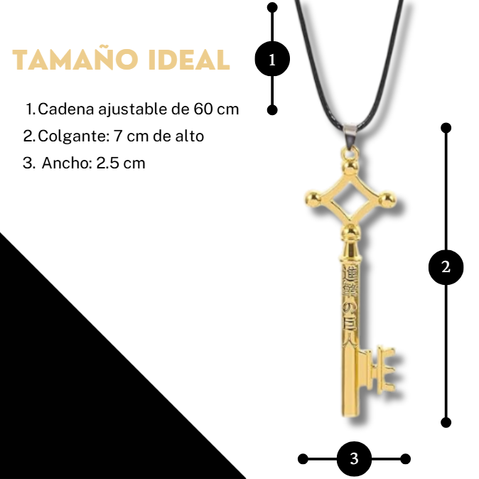 Collar llave sótano Attack On Titan
